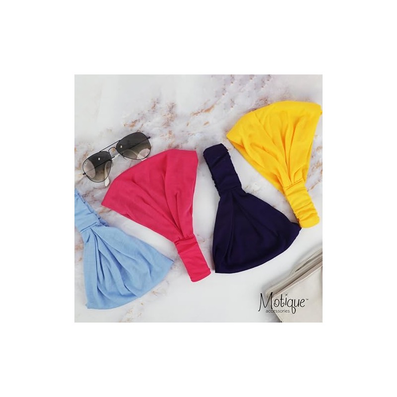Conjunto de 3 bandas anchas de algodón sólido Boho Yoga