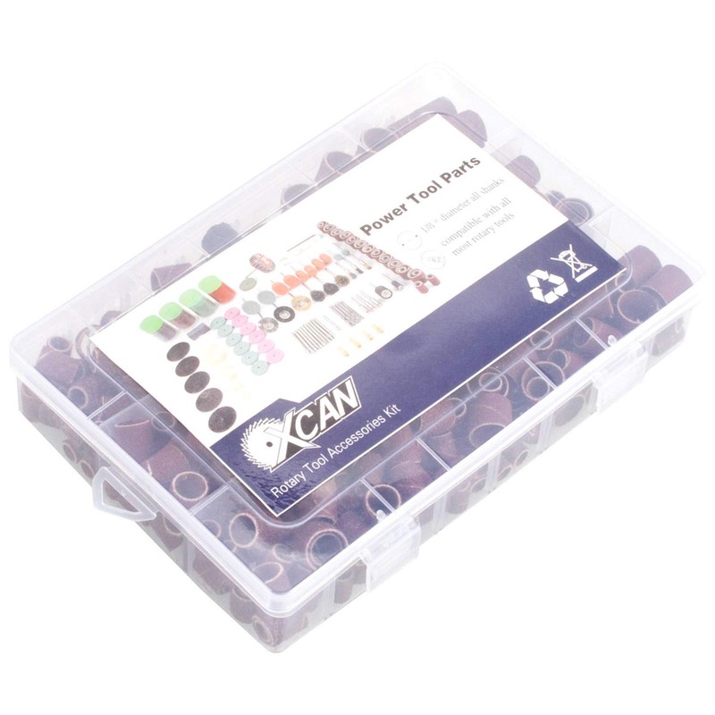 Starvast 338 Pieces Sanding Drum with Plastic Box, Consisting of