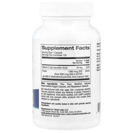 메틸엽산 800mcg 베지 캡슐 120정 Methyl Folate 800mcg Veggie Capsules 120 Counts