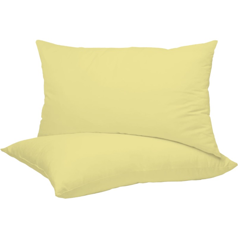 R&Z Plain Dyed Luxury Polycotton Housewife New 2 x Pillow