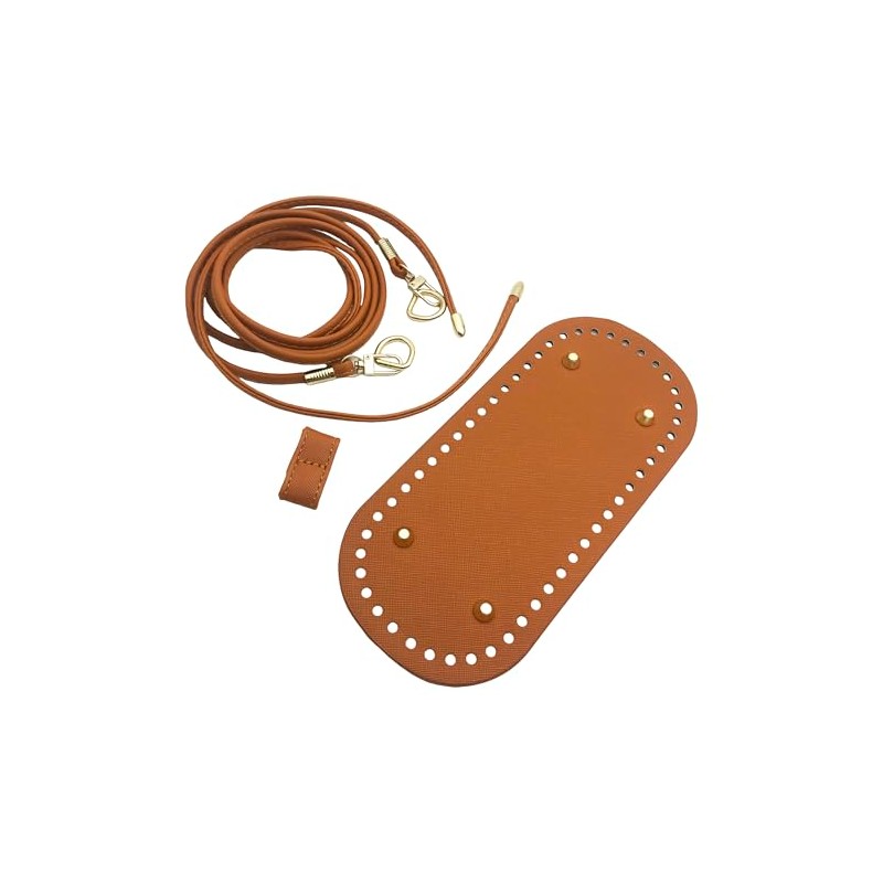 PU Leather Crochet Bag Base Oval Shaper Bottom Pads with