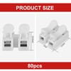 80 PCS CH2 Quick Spring Wire Connector Blocks， Electrical Cable