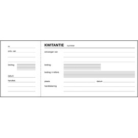 Sigel Expres kwit Antiebo Ekje – Dutch Duplicate Receipt Book 84x205 mm