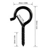 CARPEDIEM Ceiling Hooks, Carbon Steel, Wall Hooks, Cabinet Hooks, Mounted,