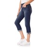 WallFlower womens Juniors Flirty Curvy High-rise Skinny Stretch Denim Crop