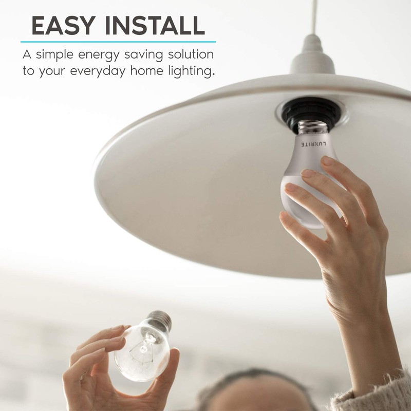 LUXRITE A19 LED Bulb 75W Equivalent, 1100 Lumens, 3000K Soft