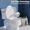 SAMODRA Raised Toilet Seat Riser, White, 3 Inch High Elevated
