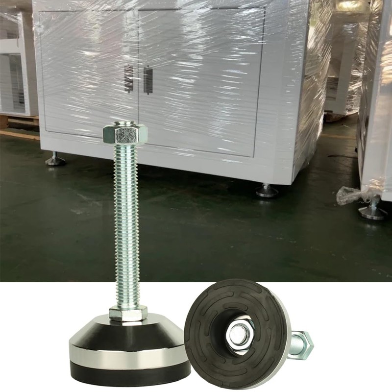 MUHOUZHINANG Heavy Duty Leveling Screw Leg,Leg Leveler 2.36" Dia Base,Adjustable