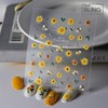 Embossed Sunflower Honeybee Nail Sticker FEB507 / 엠보 해바라기꿀벌 네일스티커 FEB507