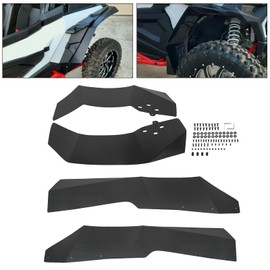 ECOTRIC Mud Flaps Fender Flares Compatible with 2014-2023 Polaris RZR XP 1000 4 Turbo Splash Extended Guard