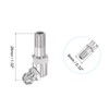 uxcell Metric Nickel Plated Brass Straight Grease Fitting M6 x