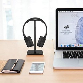 Soporte para Auriculares,Soporte para Audífonos,Universal Headset Stand con Soporte para Juegos con Barra de Apoyo de Aluminio Soporte para Auriculares de Silicona