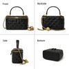 DORIS&JACKY Small Quilted Square Box Crossbody Purse For Women Designer