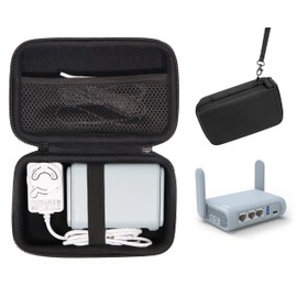CaseSack case for GL.iNet GL-MT3000 (Beryl AX), GL-AXT1800, GL-A1300 Travel Router, Portable WiFi Router and AC Adapter, Also for GL-AR750S-Ext, GL-AR750, GL-MV1000