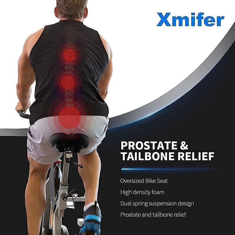 Xmifer Oversized Bike Seat, Comfortable Bike Seat - Universal Replacement