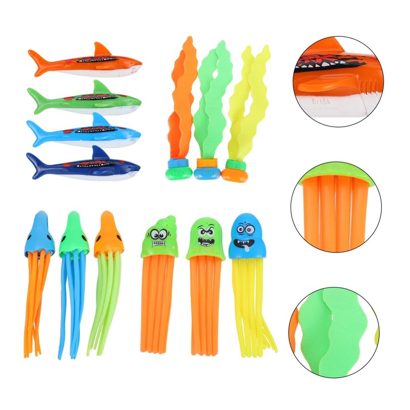 BESPORTBLE 1Set Diving Set Underwater Sinking for Pool Fun Includes