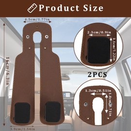 RAFIYU Pack of 2 Car Seat Double Hooks Back Hooks, Universal Car Seat Hook Back Seat Headrest Hook Storage Hooks for Car Seat