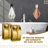 Boao 4 Pcs Self Adhesive Towel Hook Holder Grabber Stainless