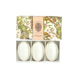 LA FLORENTINA Gift Set of 3 SWEET ALMONDS Bar Soaps, Bellosguardo Collection, Each 5.3 Ounces (150g) [Italian Import]