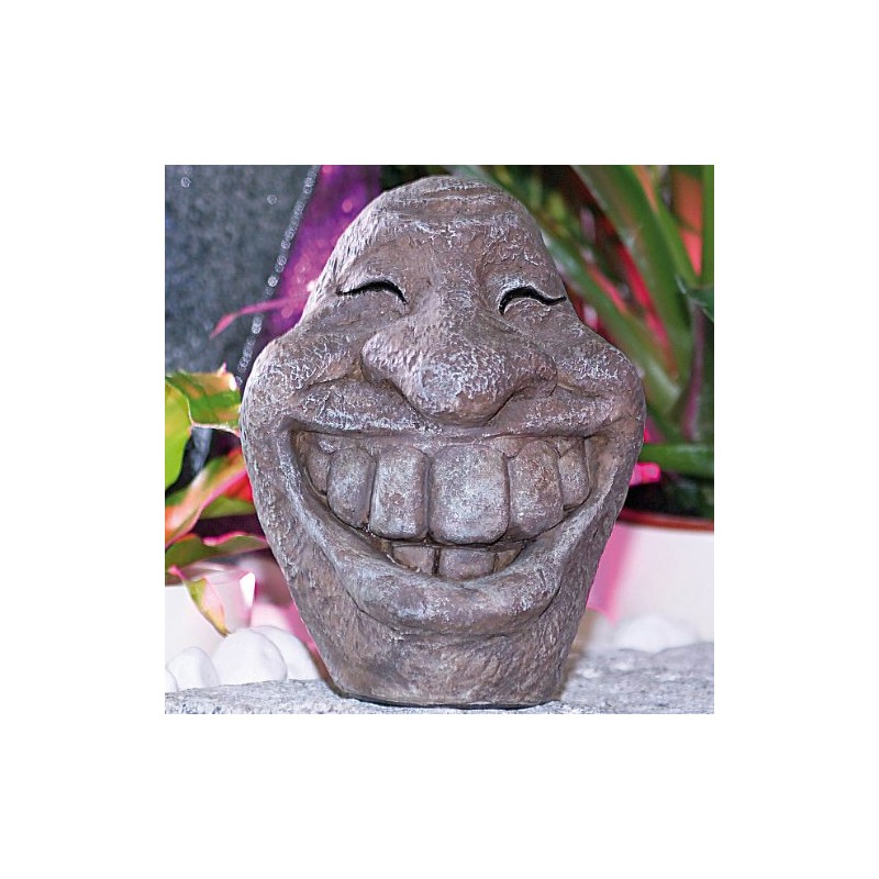 Stone face has "Smiley"
