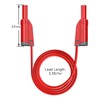 Goupchn 10PCS Banana Plug Silicone Test Leads 4mm Fully Insulated