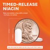 Rugby Timed-Release Niacin 500mg with 28mg Calcium, Dietary Supplement for