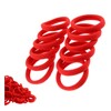 50 Pcs 8mm Red Thick Hair Bands, Red Hair Ties