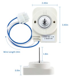 WP3-60336-001 3-60336-001 Refrigerator Evaporator Fan Motor by Fetechmate Compatible with Whirl-Pool May-tag Am-ana Fri-dge Refrigerator-Replaces AP6007509 4390914 68001613 PS11740626