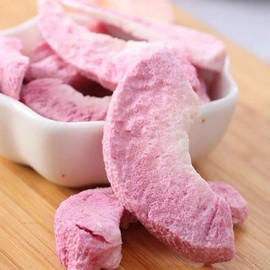 Dried peaches 6.34oz/180g, freeze-dried peaches, freeze-dried fruits, peach crisps, leisure snacks, baking materials