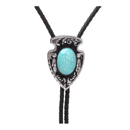 Bolo Tie Turquoise-Western Cowboy Native American Bolo Tie for Men