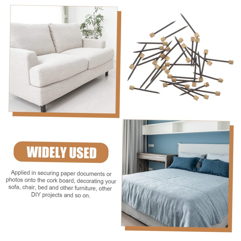 Operitacx 50pcs Nails for Furniture Decoration Strong Picture Hanging Nails