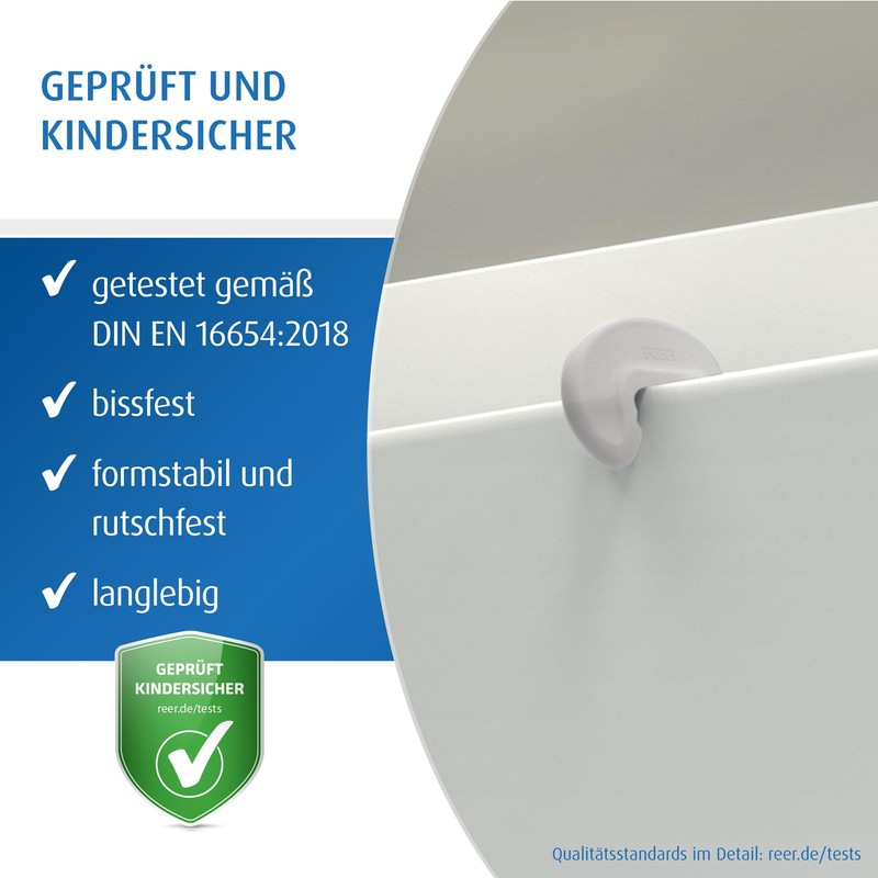 reer Swabian Child Safety Expert Clear Finger Clamp Door Stopper