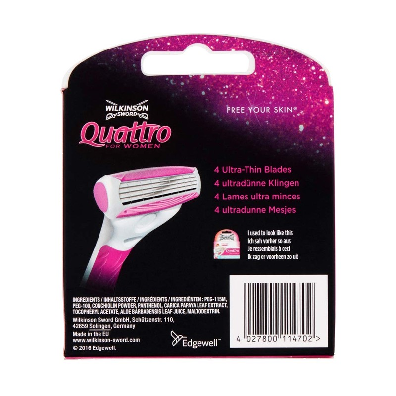 WILKINSON SWORD - Quattro For Women | Smooth Glide |