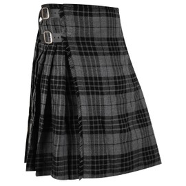 Magnificent Sport Grey Watch Tartan Kilt Men’s Scottish Kilt with Adjustable Leather Straps 5 Yard Traditional Highland Wear Kilt Skirt (UK, Numeric, 46, Regular, Regular, Grey Watch)