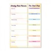 Magnetic Weekly Meal Planner and Tear-Off Shopping List for Fridge,