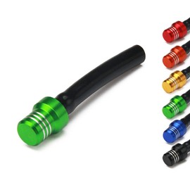 AnXin Motorcycle Gas Cap Air Vent Hose 3 PCS Fuel Oil Tank Valve Tube Breather CNC Universal for 50-450cc KLX KX KLR KFX ATV Dirt Pit Bike Quad Green