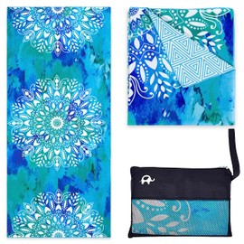 Elite Trend - Toalla de playa de microfibra extragrande de 78 x 35 pulgadas, sin arena, de secado rápido, para viajes, natación, piscina, yoga, senderismo, camping, toalla de microfibra ligera de