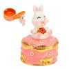 Trinket Box Bunny Shape Exquisite Cute Magnetic Design Jewelry Storage