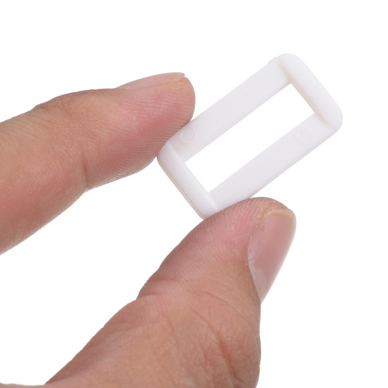 M METERXITY 50 Pack Rectangle Buckle - Plastic Ring Buckles