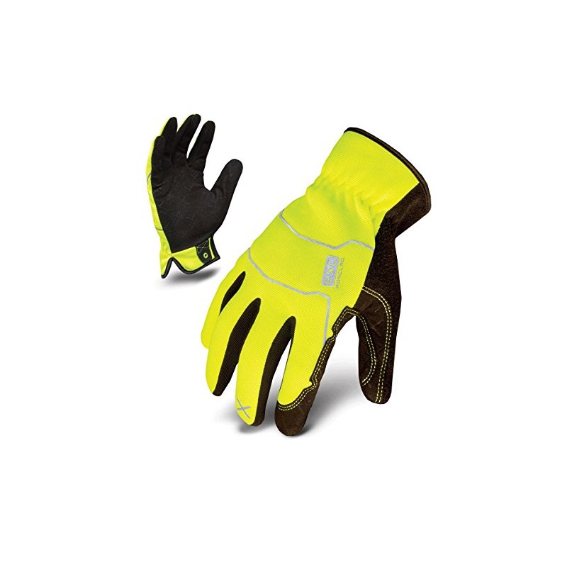 Ironclad EXO High-Visibility Utility Safety Gloves, Small, Yellow