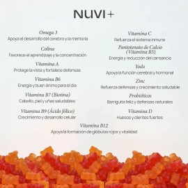 Gomitas Veganas Nuvi Tutti Frutti Sin Azúcar Vitaminas Minerales Niños                                                                                