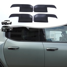 Aotumcer Car Exterior Door Handle Bowl Cover Trim for 2025 Hummer EV Pickup/SUV, Exterior Door Panel Handle Bowl Inserts Accessories Scratch Guard Protector Sticker, Kits [Matte Black] (Matte Black)