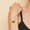 WOWORAMA Gold Teardrop Cuff Bracelets for Women Gold Waterdrop Dome