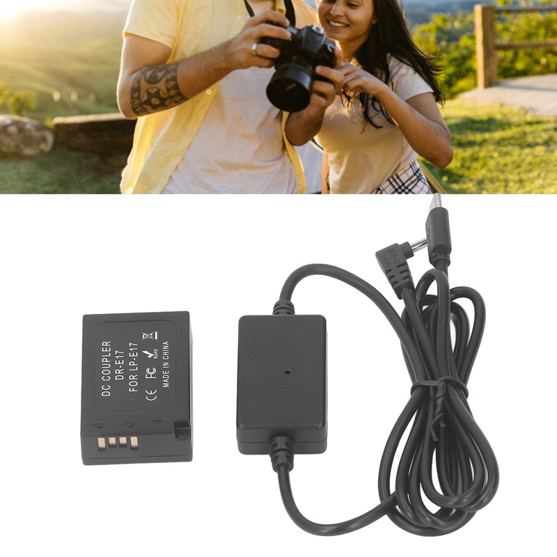 LP E17 Dummy Battery DR E17 DC Coupler with Type