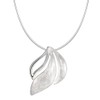 Vinani ABOG-S Pendant Wavy Brushed Shiny with Sterling Silver 925