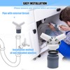 Dishwasher Washing Machine Drain Adapter Double Connection Y 1 1/4