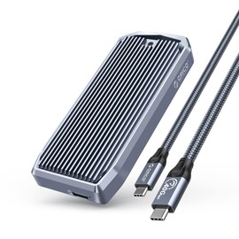 ORICO - Carcasa M.2 para NVMe SSD, USB4.0 de 40 Gbps tipo C a M Key B+M Key 2280 Carcasa externa SSD de aluminio compatible con Thunderbolt 3/4 USB3.2/3.1/3.0/Type-C-M2V01