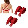 PurpleYu 2 Pairs Women Convertible Plain Bra Straps Replacement for