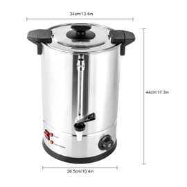 ReqianXH Professional Coffee Urn 12L Stainless Steel Large Coffee Maker Hot Water Dispenser Automatic Hot Water Dispenser for Various Large Events or Celebrations (12L)