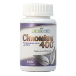 Chromium 400 Cromo Naturalhealth Cápsulas Sabor Natural
